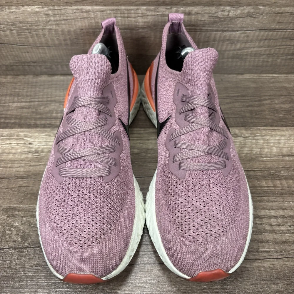 Nike Epic React Flyknit 2 Pink Purple Womens Size 9.5 BQ8927-500 Running Shoes